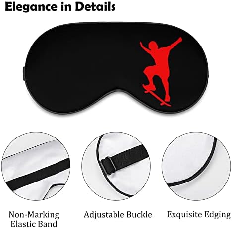 Rua Skateboard Boy Sleep Eye Mask Capas de olhos macios Bloqueando luzes vendidas com cinta ajustável para tirar uma soneca