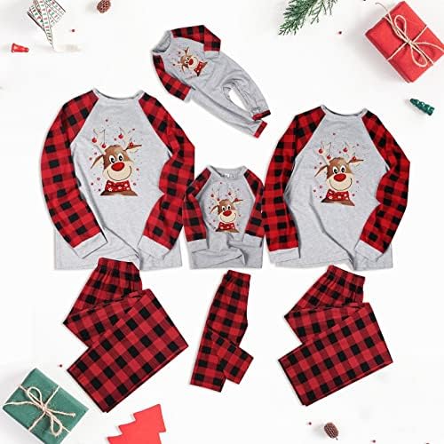 Roupas de roupas de sono em família, pijamas de Natal para a família Combating Combating Sleepwear Pijamas Família de Natal Conjunto