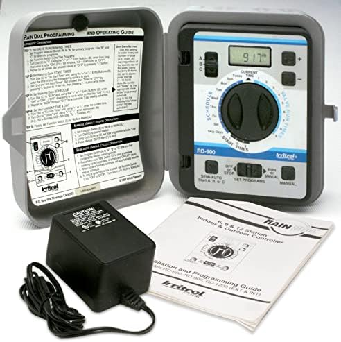 Irritrol Rain Dial Rd900-INT-R 9 Estação Controlador de Irrigação Interior