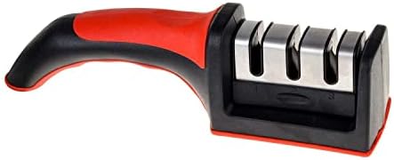 Faca de Knife Sharpador Ferramenta de afiação de facas de 3 estágios para aço opaco, paring, chefs e facas de bolso para reparar, restaurar e polimento lâminas