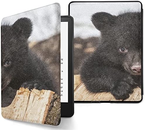 Case ebook paperwhite compatível com 6,8 Kindle Paperwhite 11ª geração American Black Bear Cub Cubs Covers para Reader