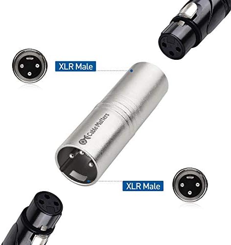 Cable Matters 2 -Pack XLR para XLR Adaptador de trocador de gênero - masculino para masculino