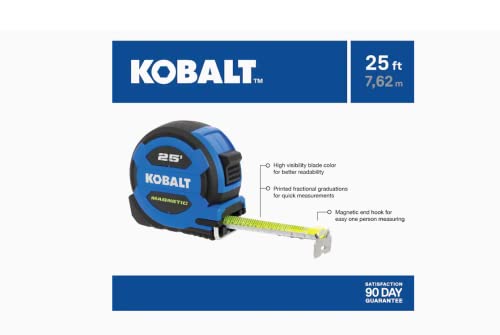 Medida de fita de 25 pés Kobalt