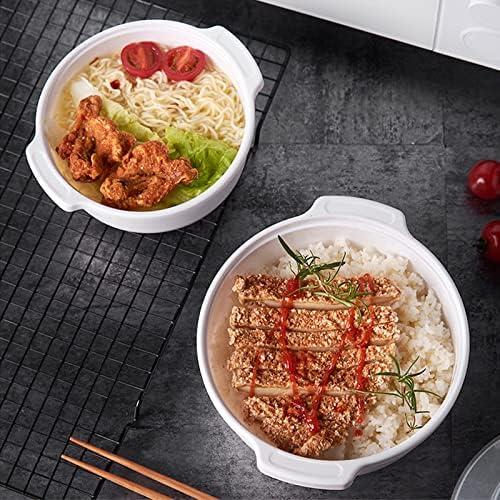 Cheeren 51oz/1,52L Microondas Ramen Pawer Noodle ou Sopa Bowl ， Perfeito para o café da manhã, dormitório da faculdade para