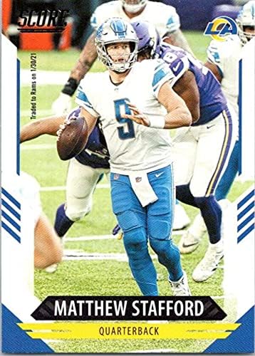 2021 Pontuação 130 Matthew Stafford Los Angeles Rams NFL Football Trading Card