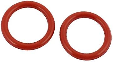 X-Dree 15pcs 14mmx1,9mm Silicone resistente ao calor o anel de óleo de vedação anel de vedação Red Red (15pcs 14mmx1,9mm Anillo