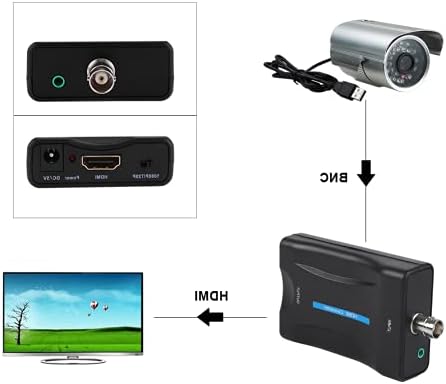 Salutuy BNC para adaptador, HD 1080p/720p BNC confiável para adaptador de vídeo estável BNC para conversor para PC para desktop para computador