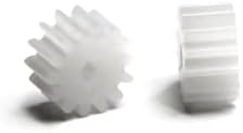 Bettomshin 30pcs 0.5 Modulus engrenagens plásticas, 14 dentes Modelo 142a od 8mm orifício dia 2 mm de espessura de 4,5 mm de engrenagem de redução de engrenagens de minhocas de plástico para RC Car Robot Motor