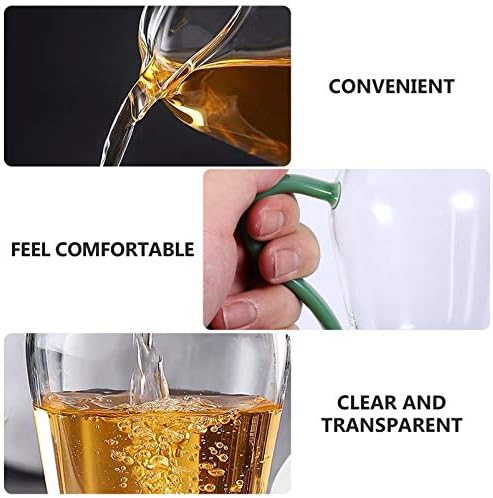 Yardwe Wine Decanter Wine Decanter Wine Decanter a copo de copo de água fria quente jarro de vidro de água transparente para