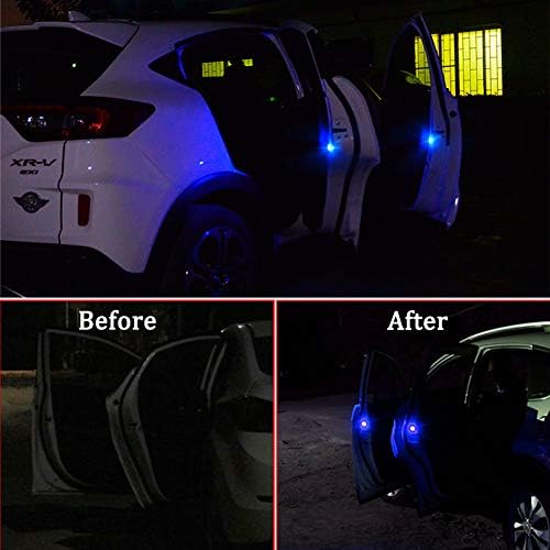 BOTEPON 4PCS Universal Wireless Car Door LED Luz de aviso, luz de segurança, luzes estroboscópicas para colisão anti-final