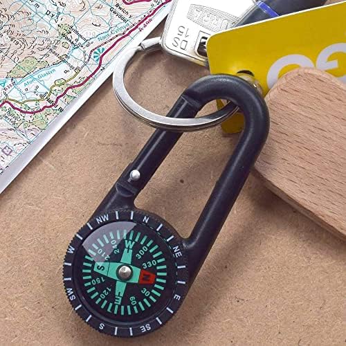 Azeeda 'Whinking Santa' Compass Keyring