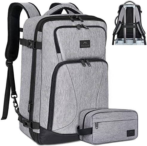 Matein Travel Mackpack Para homens, Flight aprovado pelo Flight Backpack com mochilas de malas expansíveis para