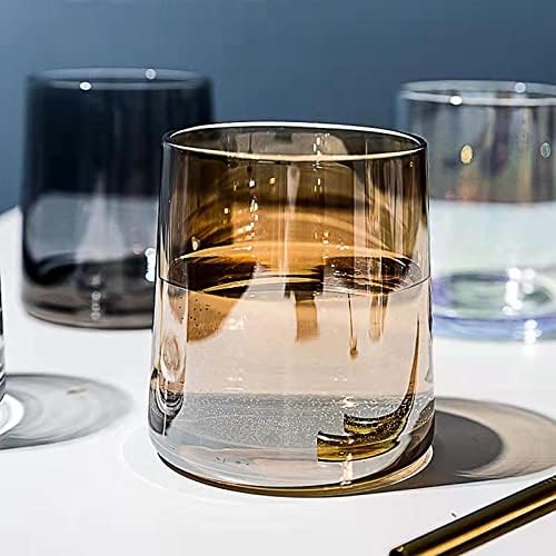 Uldahl Crystal Glass Water Glass, Copo de suco de alto valor, vidro de água potável, uísque doméstico âmbar de vidro