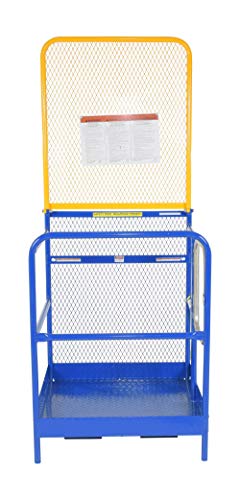 Vestil WP-3636-84B Plataforma de trabalho de aço, capacidade de 1000 lb, 36 x 36 com 84 traseiro, casaco em pó azul