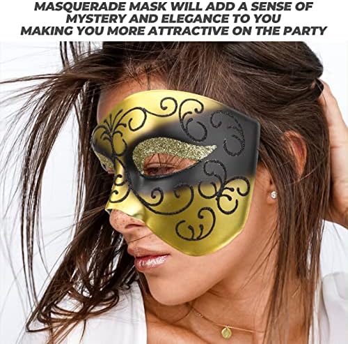 Máscara de máscara de máscara de amosfun meia máscara de face de halloween máscara de cosplay da festa