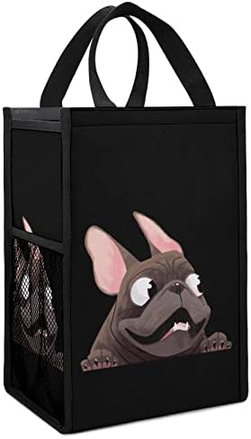 Bolsa de lancheira estampada francesa de bulldog