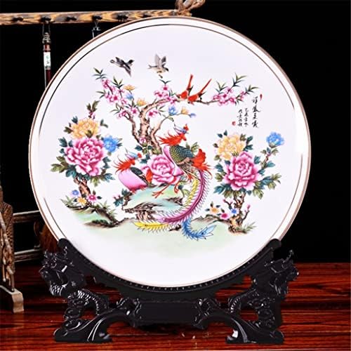 N/A Cerâmica Placa Ornamental Placa Chinesa Placa de Decoração de Madeira Porcelana Conjunto de Placa de Casamento GIF