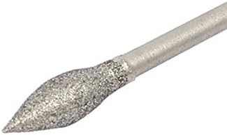X-Dree 2,25mm Frea de broca de 4 mm de ponta de ponta de pedra Bit Bit Ponto montado em diamante 5pcs (Punta de Piedra de Punta de Piedra
