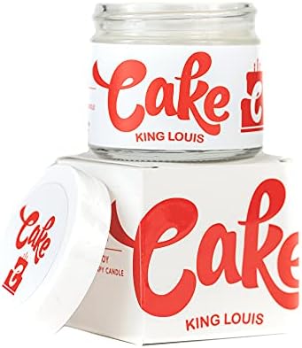 Candlebudz Cake King Louis Scent Sweet Candle - Rei Louis Terpene Perfil - Rara colecionável colecionável All -natural