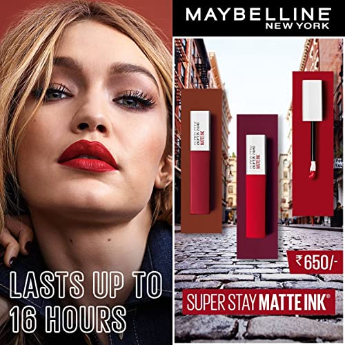 Maybelline New York Superstay Matte Ink Liquid Lipstick, Escapista, 0,17 onça
