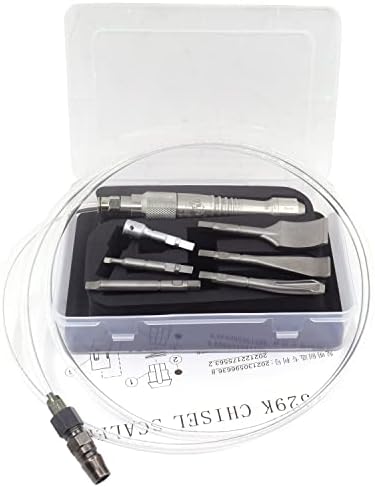 Kit de raspador pneumático de ar Micro Fluxo de ar Fluxo Air Scaler Scaler Chisel Dental Gypsum Breaker Stomatology Grave Tool para escultura em pedra, quebra de gesso