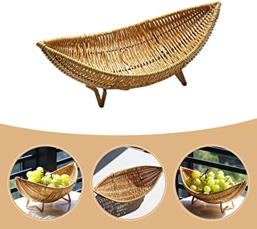 Luxshiny Boat em forma de cesta de frutas ova
