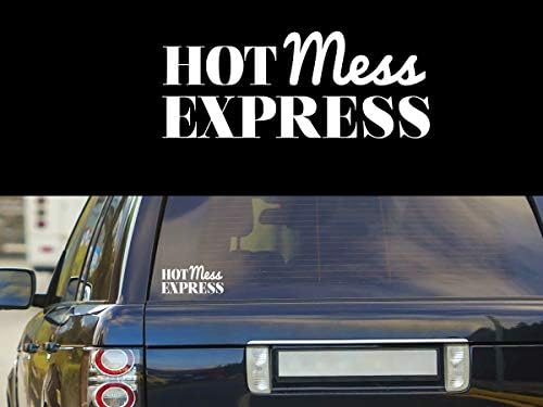 Hot Mess Express Funny NOK Decals Vinil Adesivo | Cars Trucks Vans Walls Laptop | Branco | 7,5 x 3,0 pol. Nok064