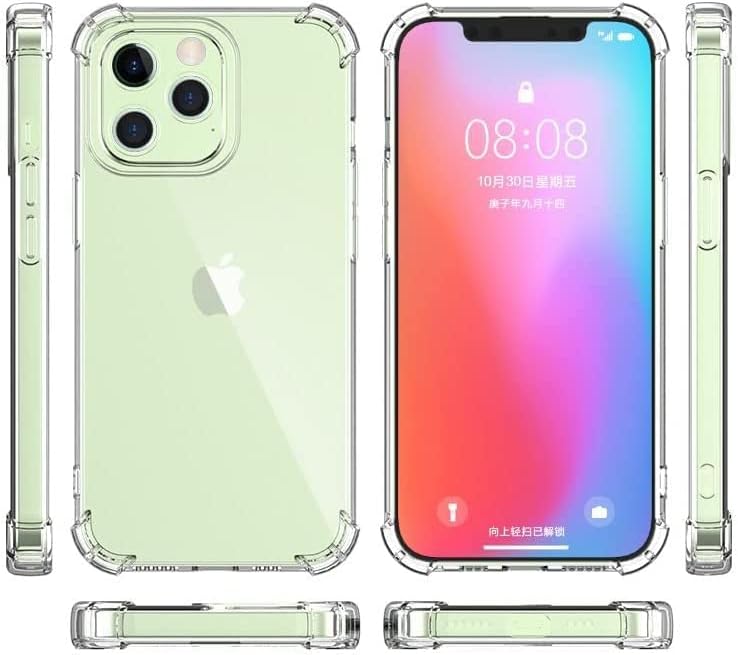 Casos de telefone transparentes com choque de choque de silicone de protecter para pára -choque projetado para iPhone