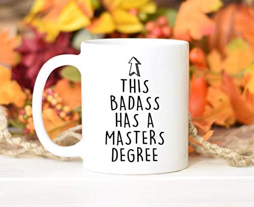 Presente de caneca de café de graduação engraçado e engraçado - este durão tem copos de mestrado para graduados alunos da escola