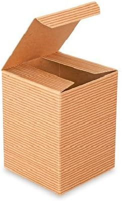 A1 Bakery Supplies Kraft Gift Boxes, 4x 4 x 4 polegadas, marrom, pacote de 10