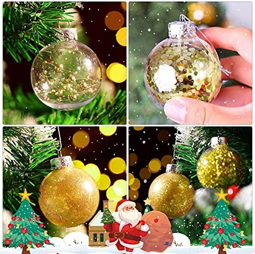 Toyvian 36pcs Bolas de Natal Ornamentos de 6 cm Mini rebatebos de Natal à prova de Natal para a árvore de Natal