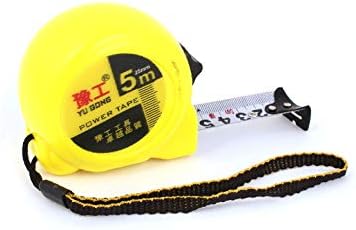 X-Dree amarelo alojamento de plástico de plástico Faixa de régua de medição de medição de medição 5m (Cinta de Medidas de Medición