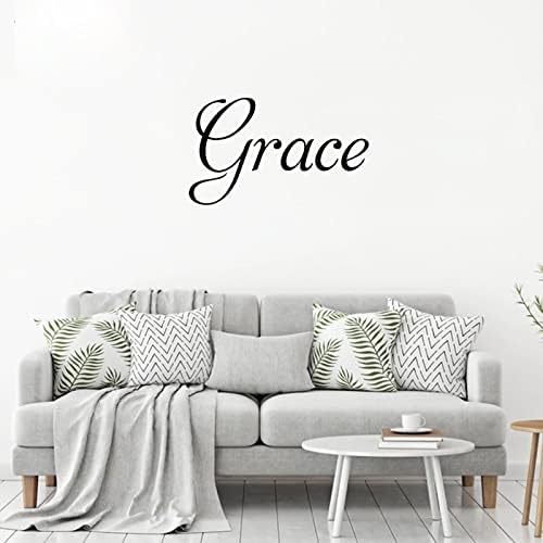 Grace Inspiration Gifts Motivacional Adesivos de parede Preto para a cozinha Arte da parede Banheiro decoração de lavanderia
