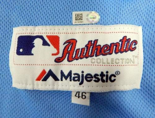 2019 Philadelphia Phillies Nick Pivetta 43 Game usado R Blue Co Jersey DPM 150 P - Jogo usado MLB Jerseys