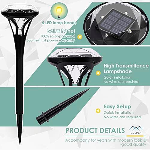 Luzes solares de diamante solar Solpex 8