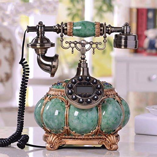 Telefone antiquado telefonia com fio retro Creative Office Liquidline Decoration-Green-Green