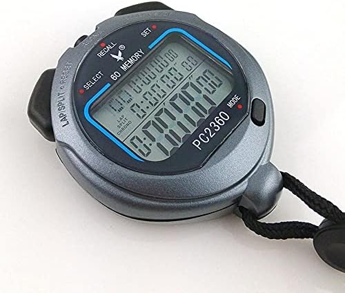 Stopwatch, cronômetro profissional de parada de esporte digital, LCD 3 linhas exibidas adequadas para futebol, basquete, corrida, natação, fitness e muito mais