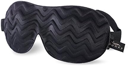 Bucky Ultralight Travel & Sleep Chevron Eye Mask, preto, um tamanho
