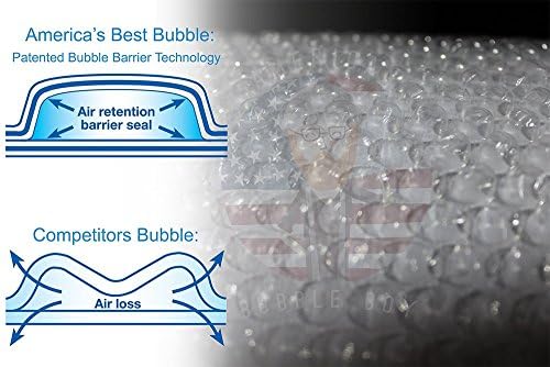 Bubble Wrap 90 ', Coscada de 3/16, 90 pés com perfuração a cada 12