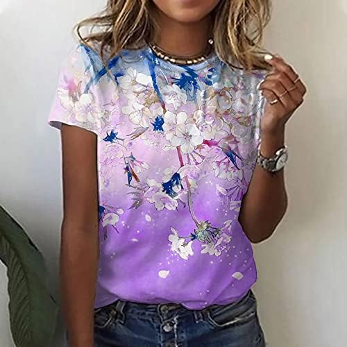 Blusa feminina Plum Flowic Graphic Relaxed Fit Bloups Tees