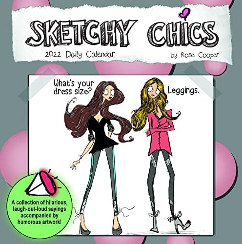 Turner Licensing Chics Sketchy 2022 Calendário diário