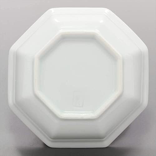 浜陶 Hamamotou, tigela octogonal, cobertura de índigo, pequeno, conjunto de 2, aprox. Φ3,6 x 1,6 polegadas