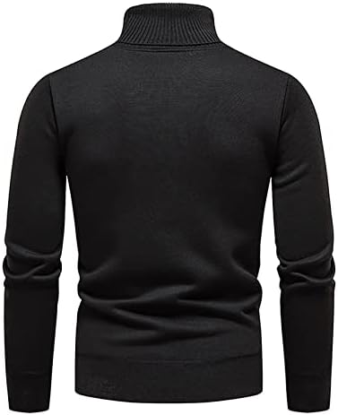 Camisola Xiaxogool para homens, suéter masculino de gola alta de gola alta 2022 Casual Casual Twisted Know