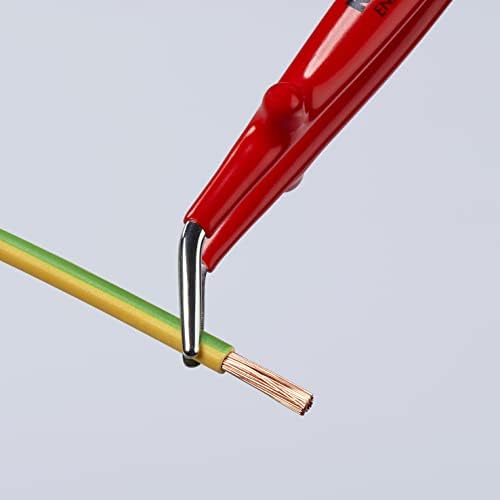 Ferramentas de Knipex 92 47 01 Aço inoxidável Gripping-30 ° Tweezers-1000v isolado, 5-1/2 , vermelho