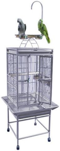 A&E Cage 8001818 Green Play Top Bird Cage com espaçamento de 5/8 , 18 x 18
