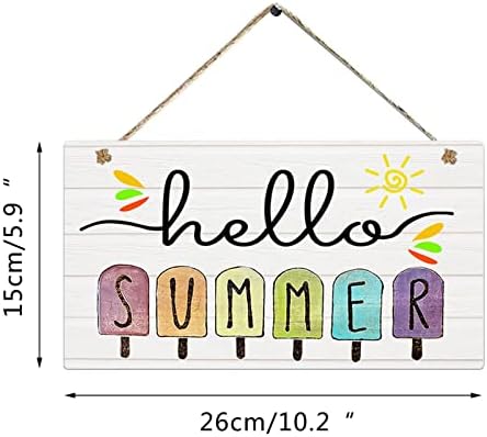 Summer Welcome Welcome Tag Seagull Sea Decorativa da parede Ornamentos de parede