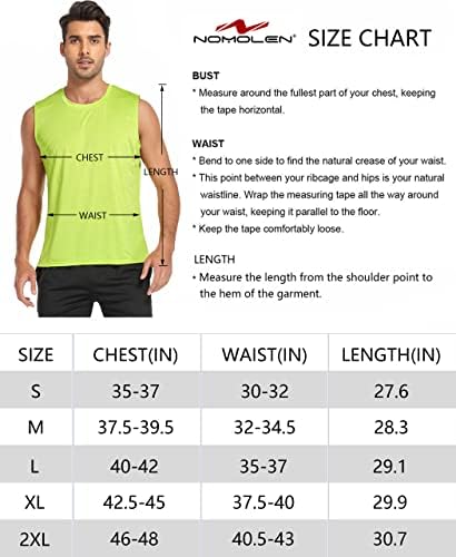 Nomolen Men's Quick Dry Tank Tops Athletic Gym Bodybuilding Sports Sports Sleesess Shirts para Treinamento Executando