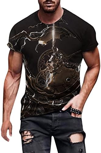 Camisetas de manga curta do soldado ubst para homens, 3D Street Graphic Impresso camise