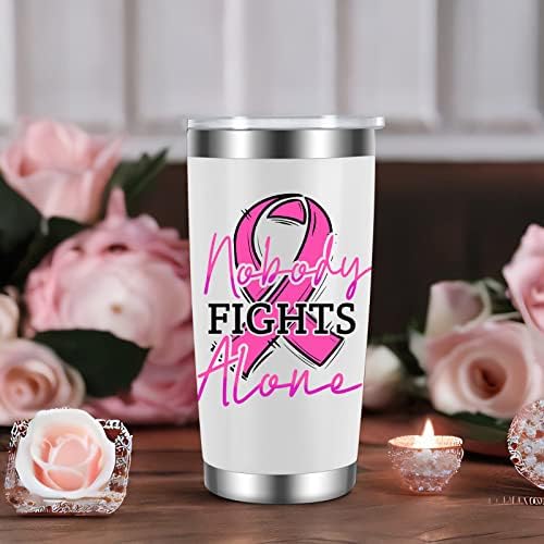 Tumbler de câncer de presente de Fairy - Presentes sobre sobreviventes de câncer de mama para mulheres, conscientização