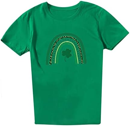 Camisetas verdes de St. Patrick Camisetas de mangas curtas de mangas curtas
